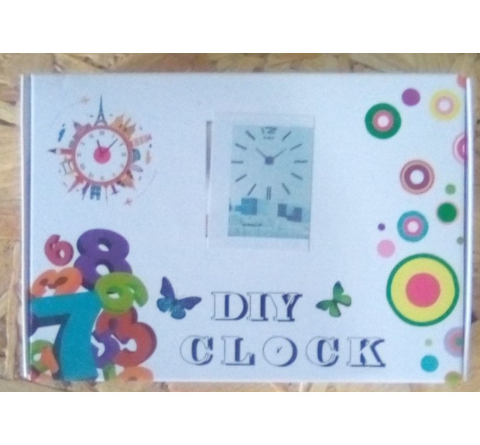 Настенные маленькие 3D часы DIY clock (72)