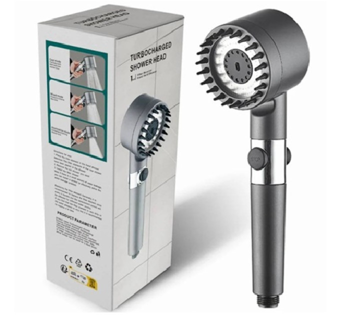 Массажная лейка с вращением 360° Turbocharged Shower Head (100)