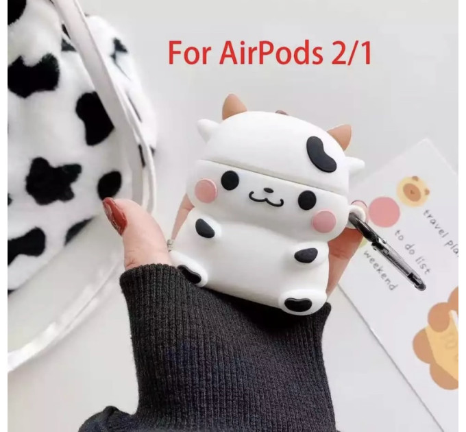 Чехол 3D для AirPods Pro 2 1, защитный силиконовый чехол с милыми животными