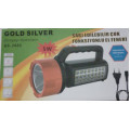 Ручной фонарь GS-2681 Gold Silver 5W