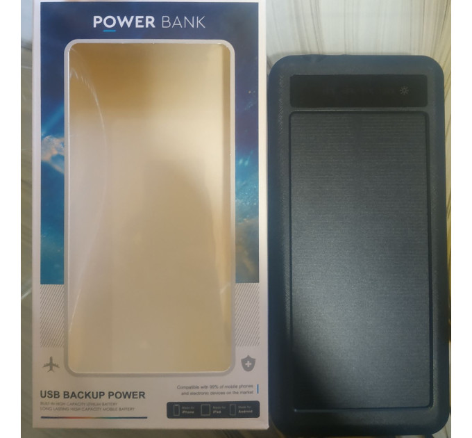 Power Bank JS-809 50000 mAч - зарядка с солнечной панелью (100)