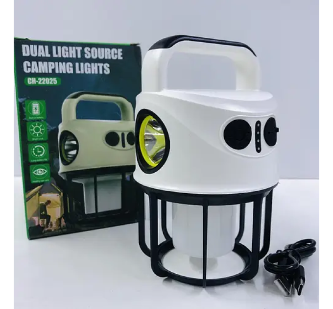 Фонарь, лампа свитильник повербанк GH-22025 Dual Light Source (60)