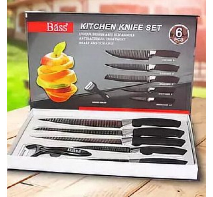 Набор ножей Kitchen Knife Set 6 предметов BASS-6881 (24)