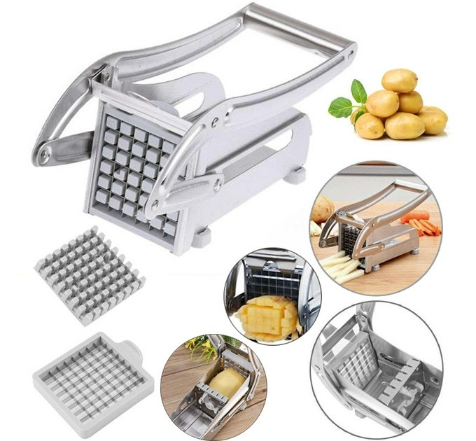 Ручная металлическая картофелерезка Potato Chopper для для нарезания картофеля (36)