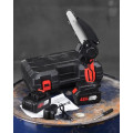 Мини пила Mini Electric Chain Saw1 в чемодане с 2 акк. для обрезки деревьев и распила дров 48V (10)