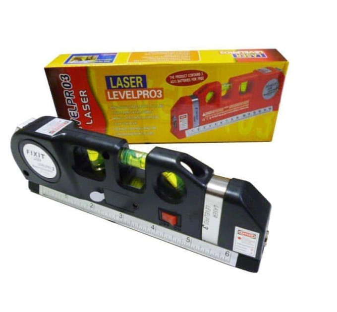 Лазерный уровень Laser Level Pro 3 со встроенной рулеткой (100)