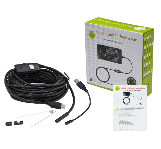 Эндоскоп Android и PC Endoscope, гибкая Usb (100)