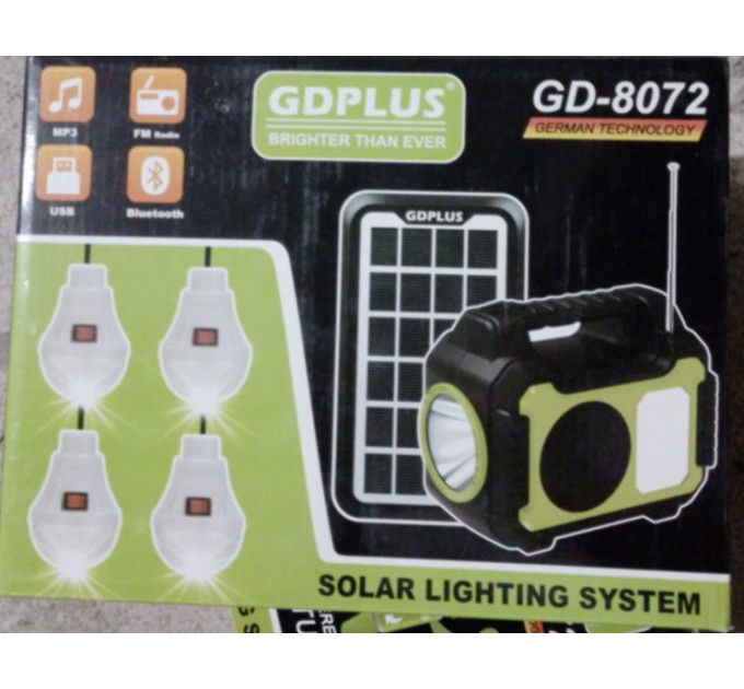 Фонарь GD-8072 Solar Lighting System (12)