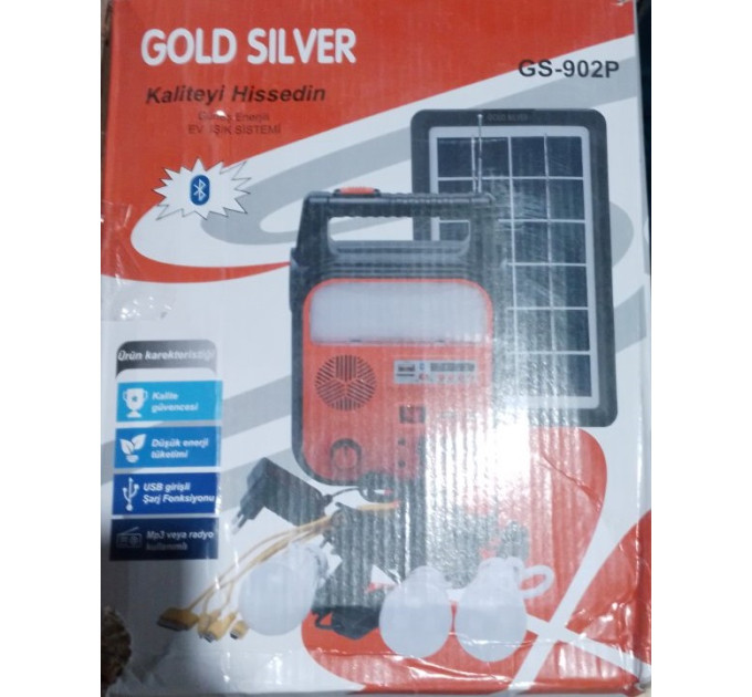 Фонарь GS-902P Gold Silver