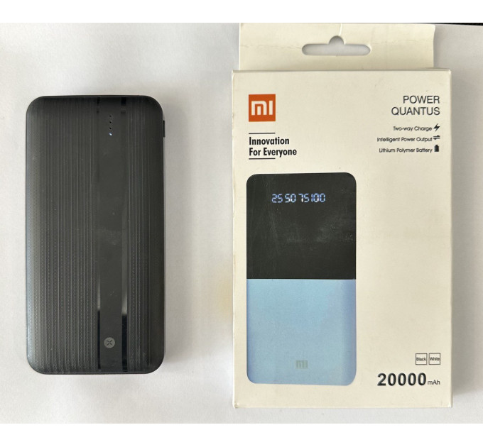 №003 Power Bank Mi 20000 mAh/ 2 Usb/ 1 Type-C/ 1 Micro-USB (50)