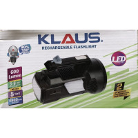 Ручной аккумуляторный фонарь KE-47715 KLAUS rechargeable flashlight 4800mA (30)