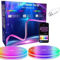 Гибкий неоновый RGB шнур Neon Strip (40)