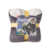 Плед-толстовка с капюшоном Huggle Hoodie-2 (серый) (40)