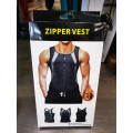 Мужская майка для бега и похудения Zipper vest YN-223 (10)