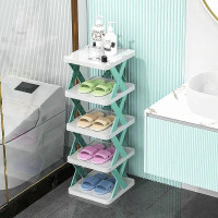 Пластиковая полка-трансформер для обуви SHOE RACK на 4 секции (24)