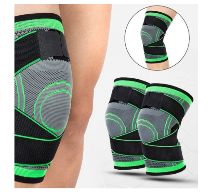 Компресионный бандаж на колено Knee Support (зеленый) (200)