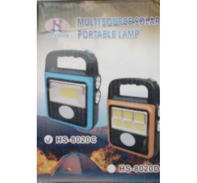 Фонарь, лампа HS-8020C Multi source solar portable lamp (60)