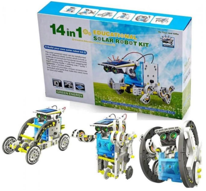 Конструктор робот трансформер Solar Robot Kit 14 в 1 (48)